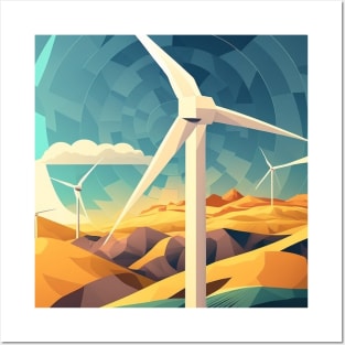 Wind Turbine Park Green Energy Posters and Art